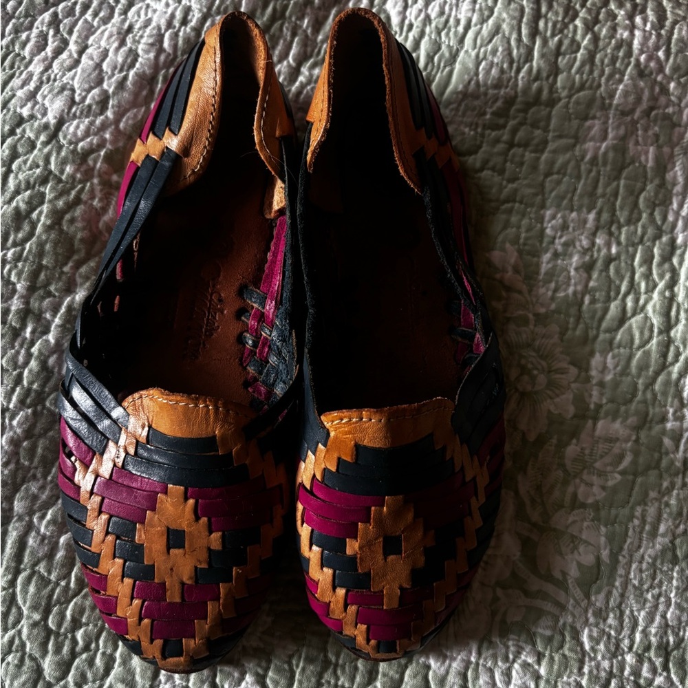 Artisan Leather Loafers in Black, Brown, and Red